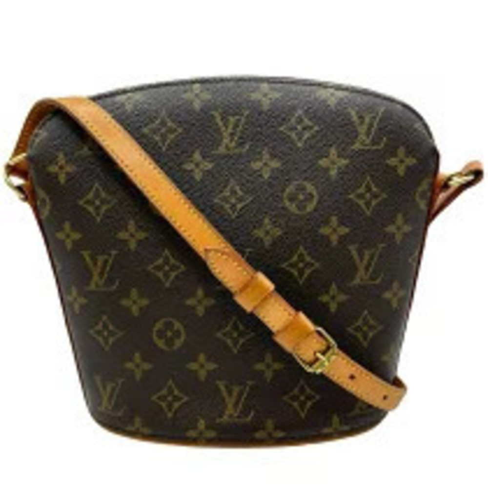 Louis Vuitton Druot Brown Monogram Canvas Shoulder Bag